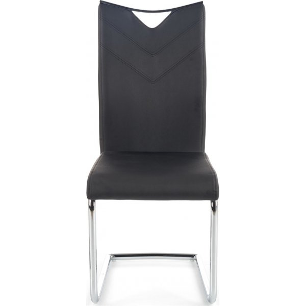 Chaise Annmarie - Noir/chrome Chaise Annmarie - Noir/chrome