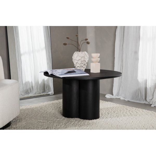 Table basse Ø80 cm noire - Olivia Table basse Ø80 cm noire - Olivia