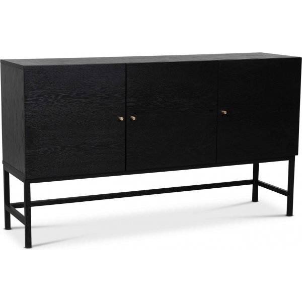 Carl sideboard med 3 drrar - Svartbetsad ask