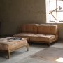 Heriya ljusrosa 2-sits soffa i tervunnet material