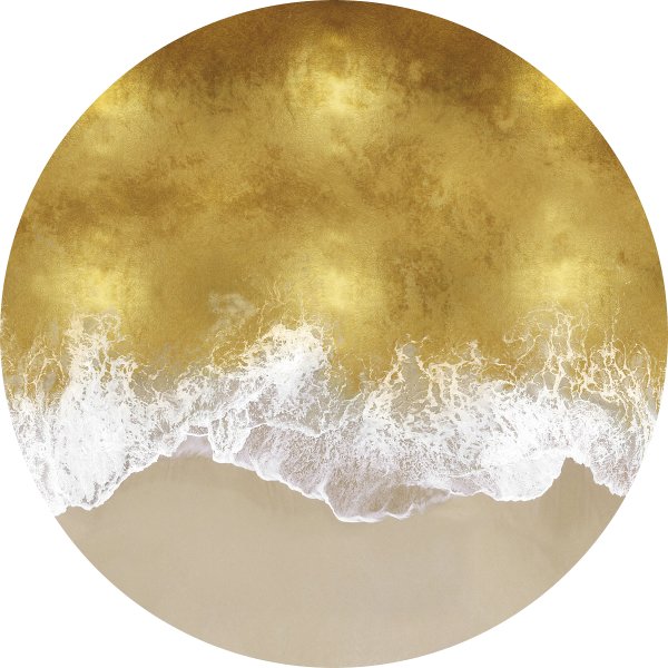 Glastavla Tidvatten - 80x80 cm