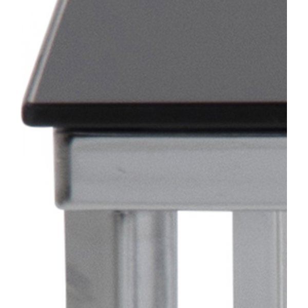 Cross sidobord 50 cm - Krom/svart Cross sidobord 50 cm - Krom/svart