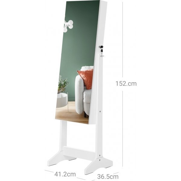 Topaas sieraden kastje - Wit