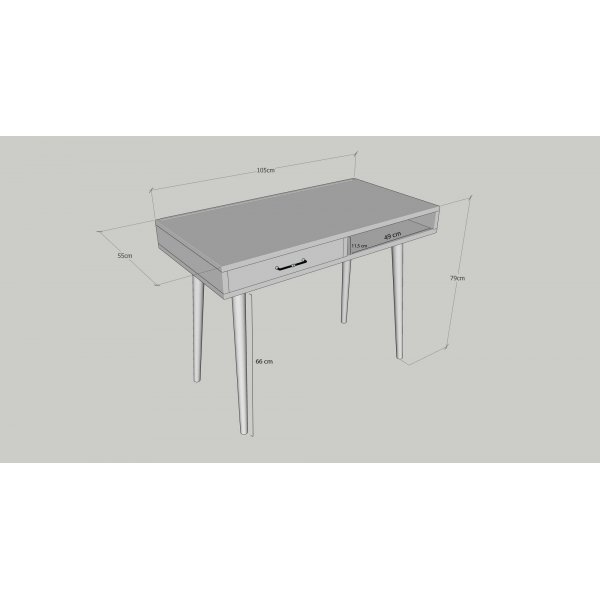 Bureau Carmen 105x55 cm - Chne
