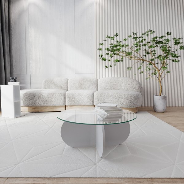 Table basse Bubble 75 cm - Blanc