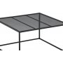 Table basse Netz 80 x 80 cm - Noir