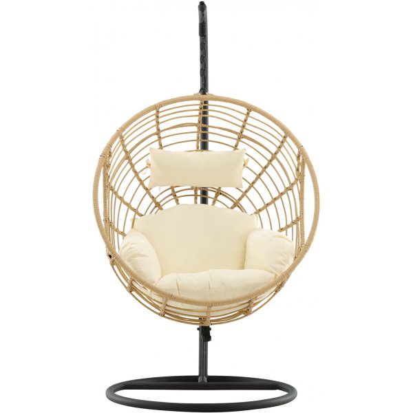 Chaise suspendue Viga - Noir/naturel/blanc Chaise suspendue Viga - Noir/naturel/blanc