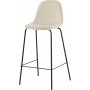 Bridge barstol i beige sammet