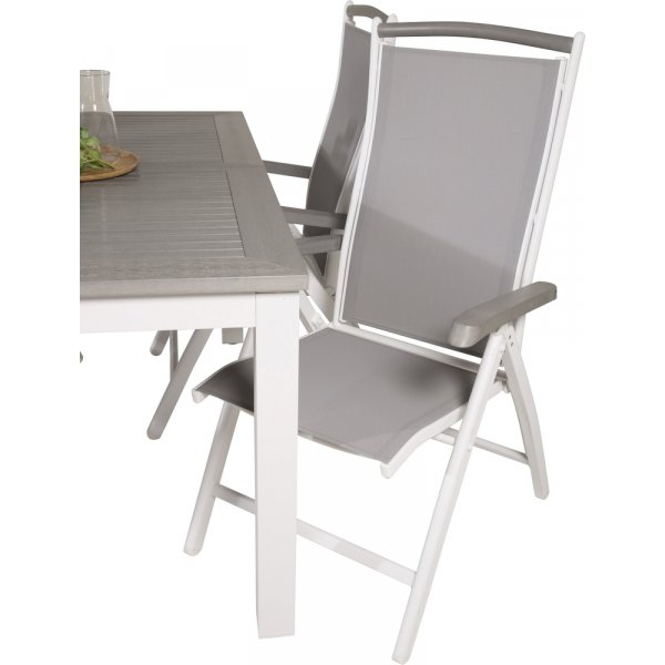 Albany utematgrupp med 4 st Albany stolar - Gr/Vit