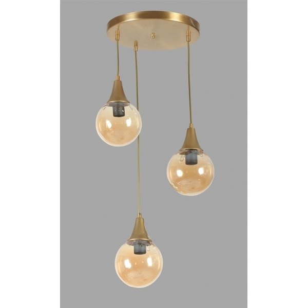 Plafonnier Afra - Ambre/or Plafonnier Afra - Ambre/or