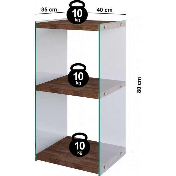 Niagara bokhylla 80 cm - Valnöt Niagara bokhylla 80 cm - Valnöt