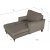 Fauteuil divan de luxe Howard Watford - Gris + Kit d\\\'entretien des meubles pour textiles