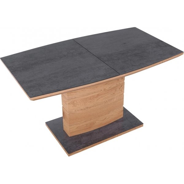 Table  manger Viggen 140-180 cm - Gris fonc/chne