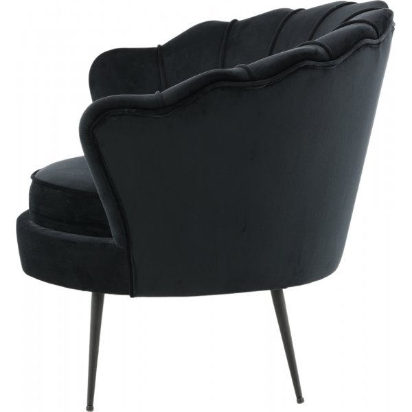 Ballini fåtölj - Svart sammet Ballini fåtölj - Svart sammet