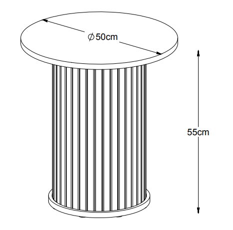 Mood Piedestal i svartbetsad ek Mood Piedestal i svartbetsad ek