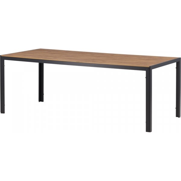 Table d\\\'extérieur 205 x 90 cm noir/naturel - Copacabana Table d\\\'extérieur 205 x 90 cm noir/naturel - Copacabana