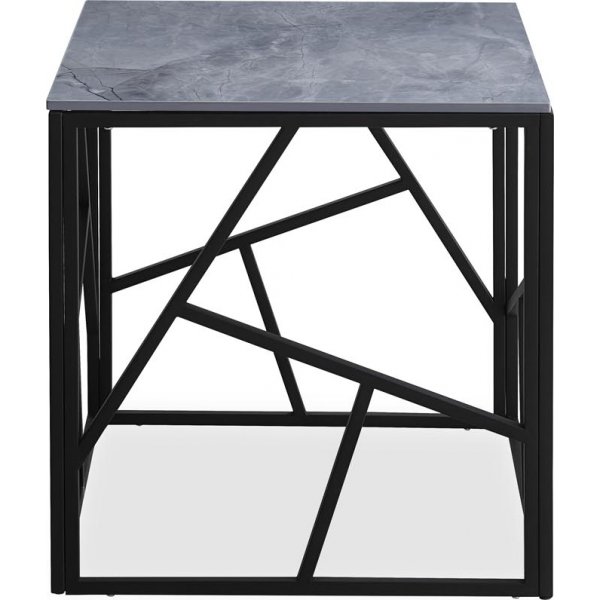 Table basse Kosmos 55 x 55 cm - Marbre gris/noir Table basse Kosmos 55 x 55 cm - Marbre gris/noir