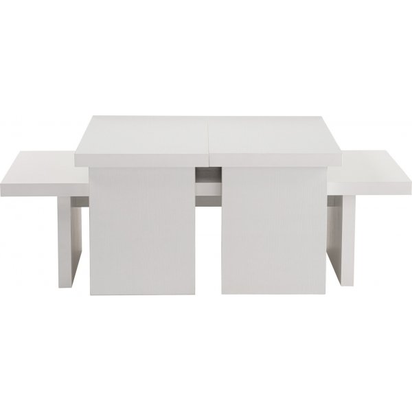 Sanctuary soffbord 110 x 45 cm - Vit trä Sanctuary soffbord 110 x 45 cm - Vit trä