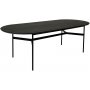 Straton matbord 240 cm - Svart askfanr