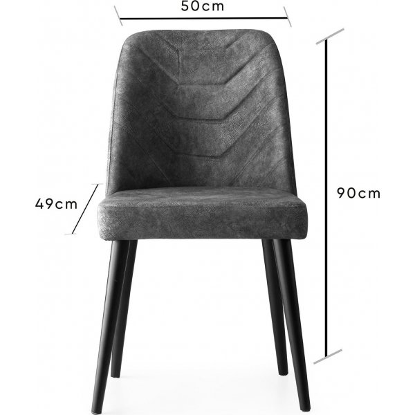 Dallas stolset - Antracit