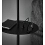 Linear golvlampa med USB - Svart