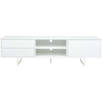 Flugeby mediabänk 180 cm - Mattvit Flugeby mediabänk 180 cm - Mattvit