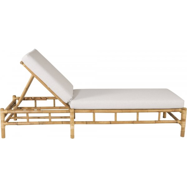 Bain de soleil en rotin - Gris/rotin Bain de soleil en rotin - Gris/rotin