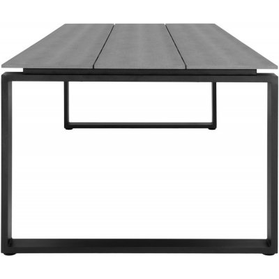 Denver matbord - Gr/svart - 220x100 + Mbelvrdskit fr textilier