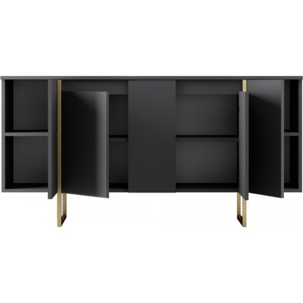 Lux dressoir Antraciet/goud Lux dressoir Antraciet/goud