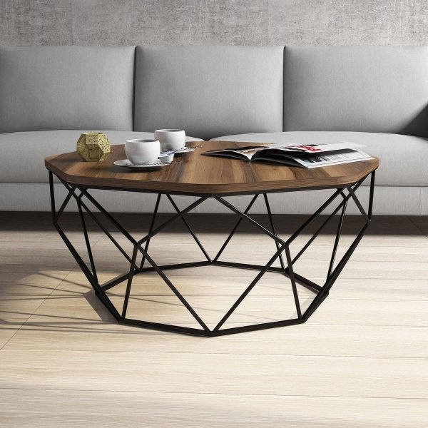 Table basse Diamond 90 x 90 cm - Noyer Table basse Diamond 90 x 90 cm - Noyer