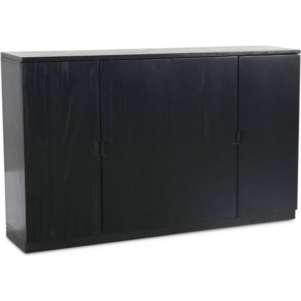 Level sideboard i svartbetsad ek med slta drrar 140 cm