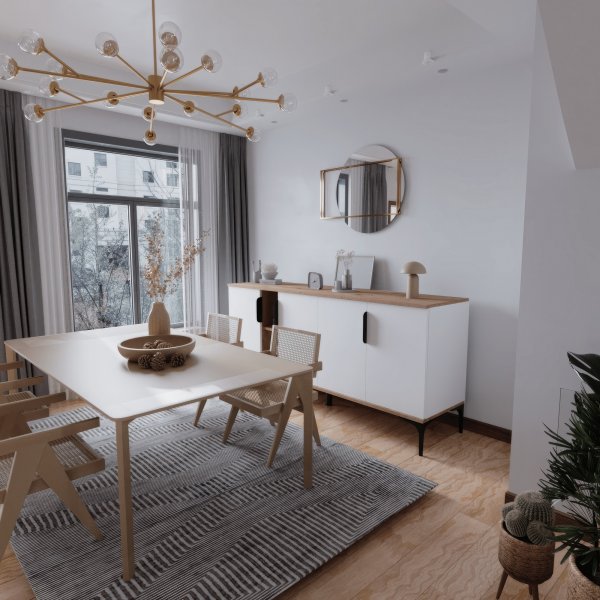 Buffet Tarz - Chne/blanc