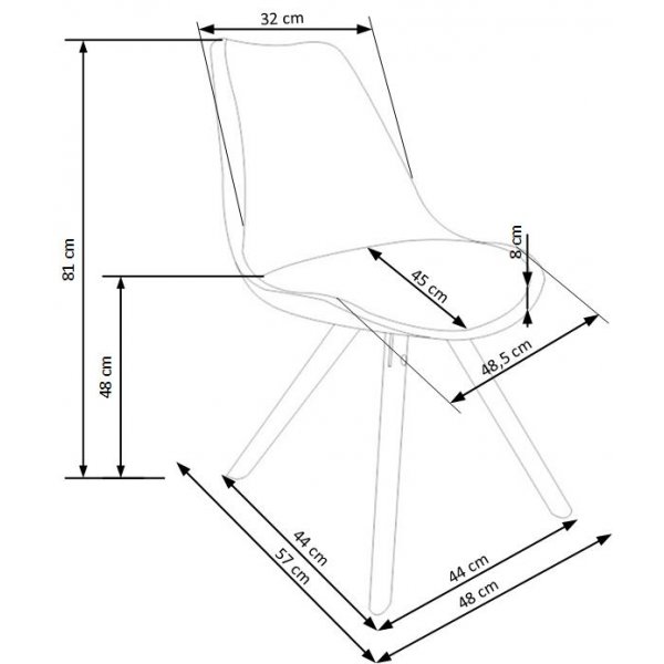 Chaise Wilmer - Gris Chaise Wilmer - Gris