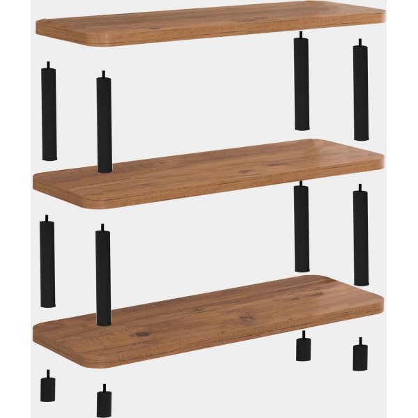 Bibliothèque Step - Noir/pin Bibliothèque Step - Noir/pin