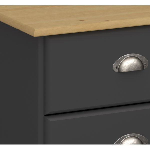 Nola sängbord - Svart/beige Nola sängbord - Svart/beige