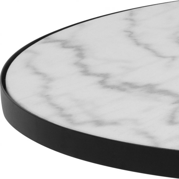 Table basse Soli Ø65 cm - Marbre blanc/noir Table basse Soli Ø65 cm - Marbre blanc/noir