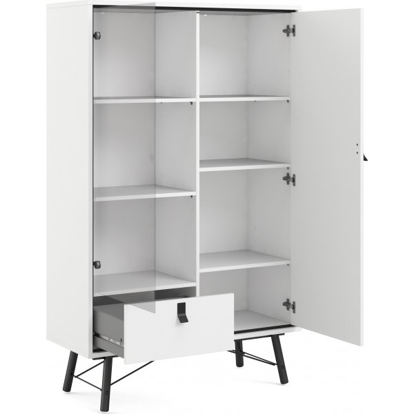 Ry vitrinskåp - Vit Ry vitrinskåp - Vit