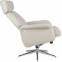 Penglund ftlj med fotpall - Beige (konstlder)