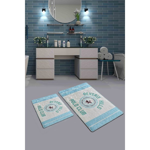 Polo badrumsmatta - Bl�