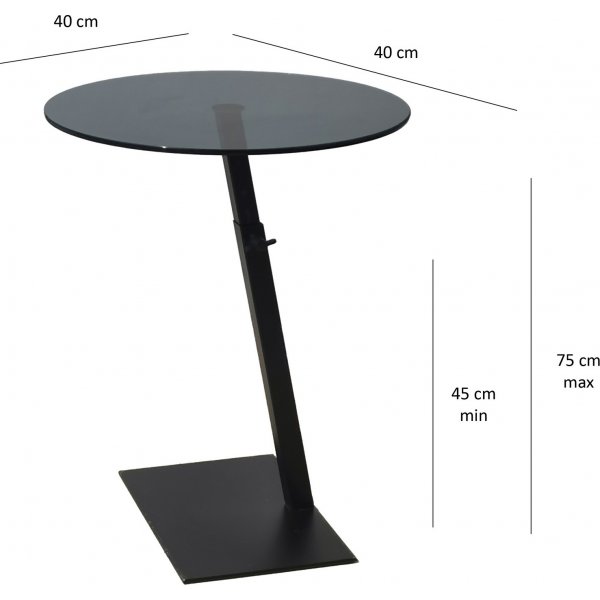 Table basse Fume Ø40 cm - Noir Table basse Fume Ø40 cm - Noir