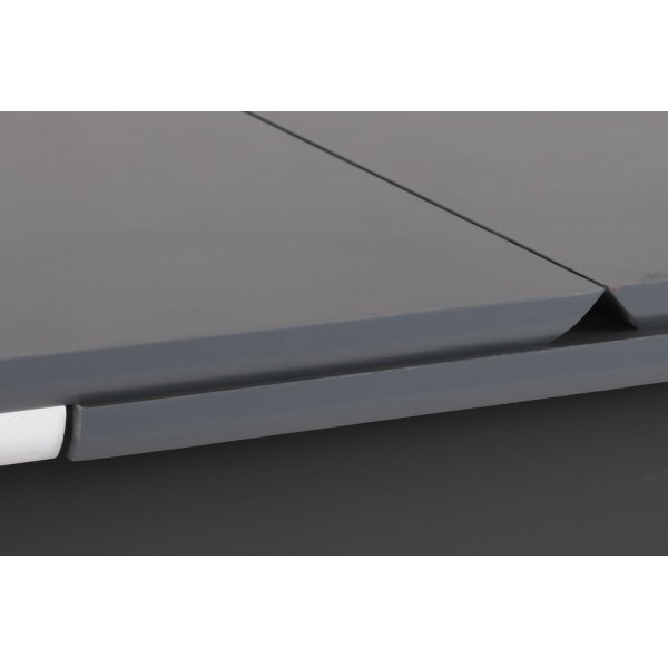 Table à manger Sigma 130-166 x 80 cm - Anthracite/blanc Table à manger Sigma 130-166 x 80 cm - Anthracite/blanc