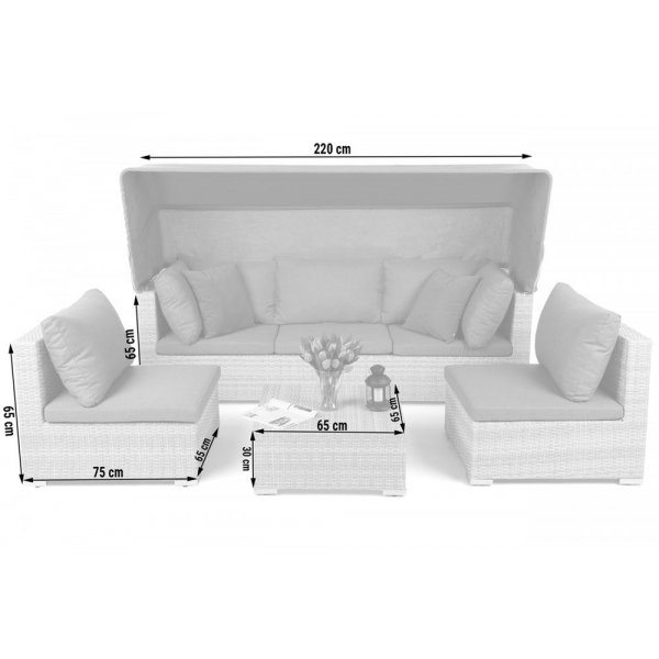 Modulsoffa Vigo - Beige/beige melerad Modulsoffa Vigo - Beige/beige melerad