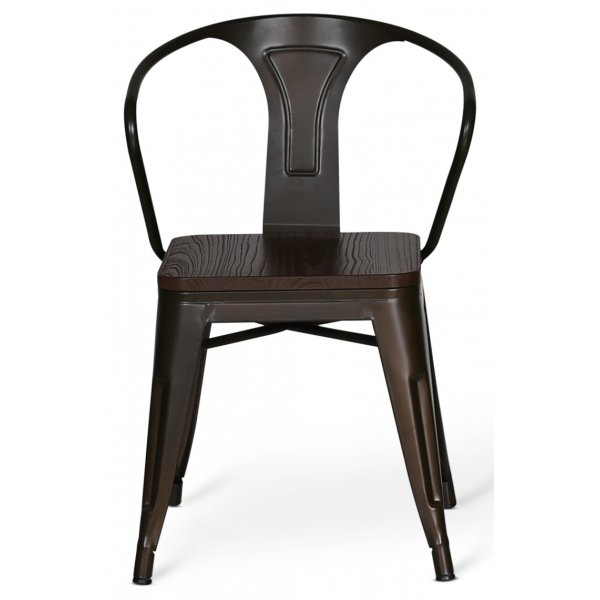 Industry stol i plåt - Valnöt/Plåt Industry stol i plåt - Valnöt/Plåt