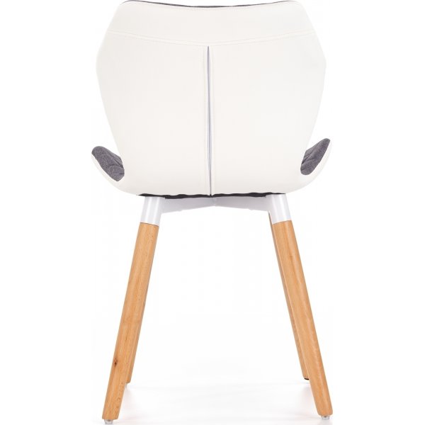 Chaise de salle  manger Lucky - Gris/blanc