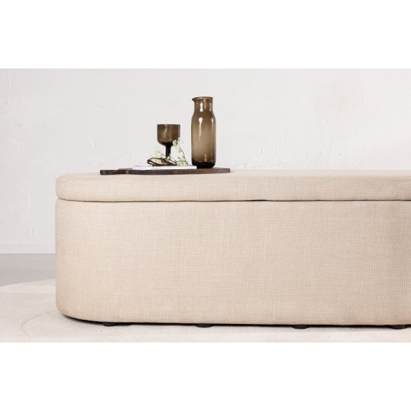 Pouf Potenza - Blanc cassé Pouf Potenza - Blanc cassé