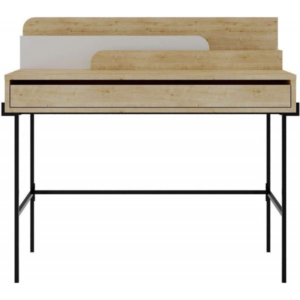 Leila skrivbord 108x60 cm - Ek/vit