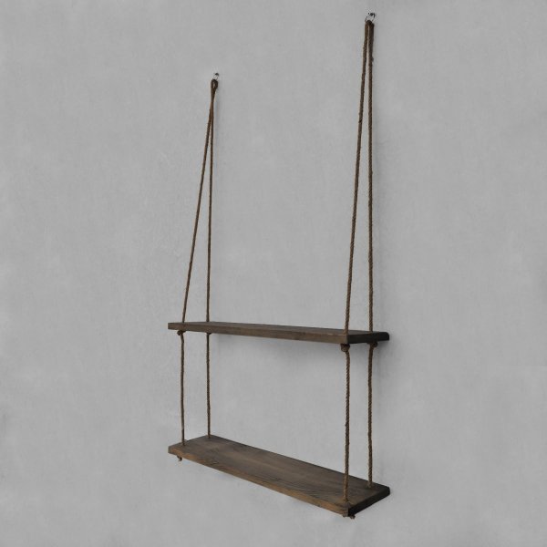 Abstracte wandplank 42 - Walnoot