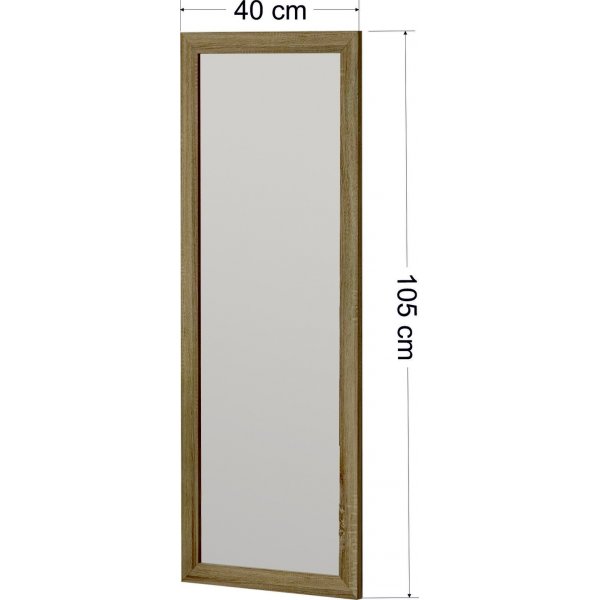 Miroir mural Sonny - Marron