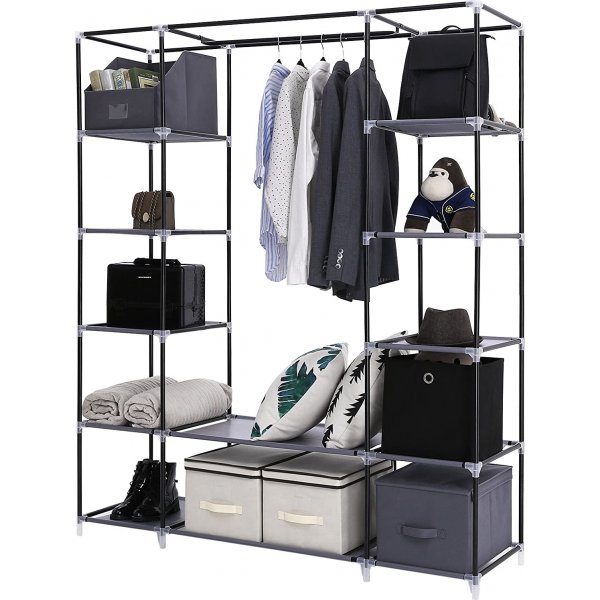 Armoire Katerina 150 x 175 cm - Gris Armoire Katerina 150 x 175 cm - Gris