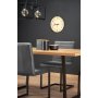 Gentofte matbord 160 cm - Ek/svart